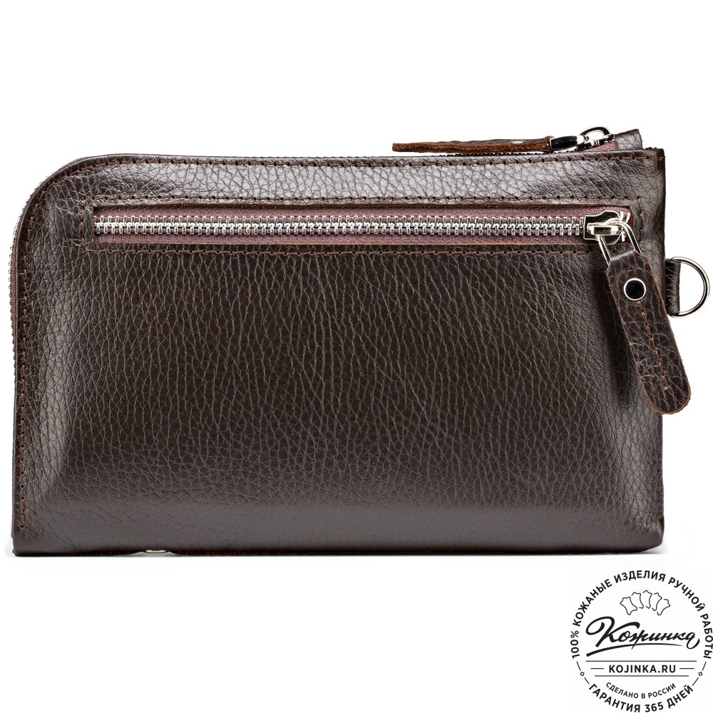 Кожаный клатч "Логан" (коричневый) 